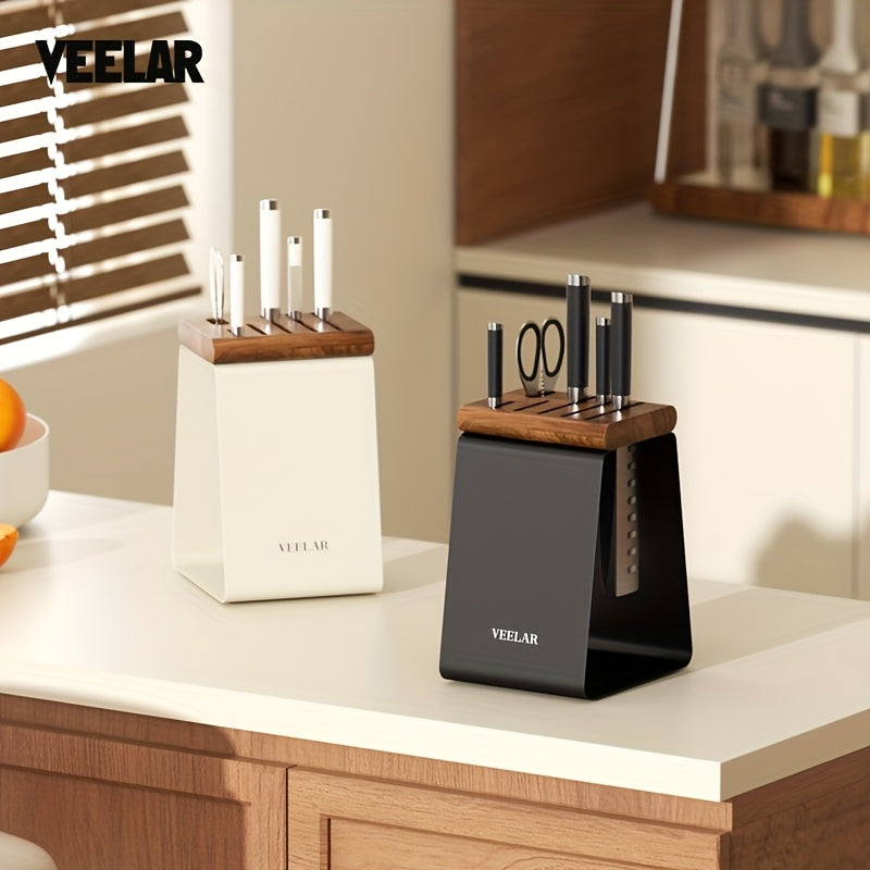 Suporte de faca vintage de metal preto