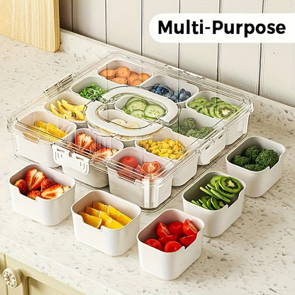 Conjunto de recipientes retangulares reutilizáveis para alimentos - 2 peças