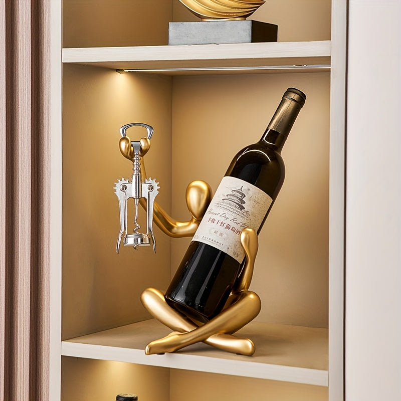 Suporte para vinhos de resina Abstract Thinker - 1 peça