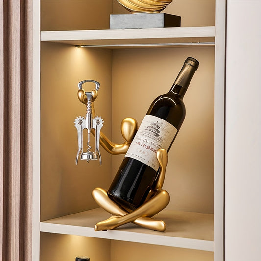 Suporte para vinhos de resina Abstract Thinker - 1 peça