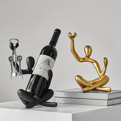 Suporte para vinhos de resina Abstract Thinker - 1 peça