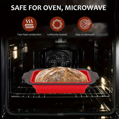 Forma de silicone para assar pão com estrutura reforçada de metal - 1 peça