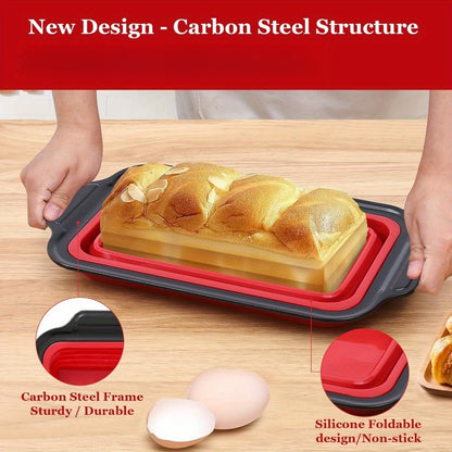 Forma de silicone para assar pão com estrutura reforçada de metal - 1 peça