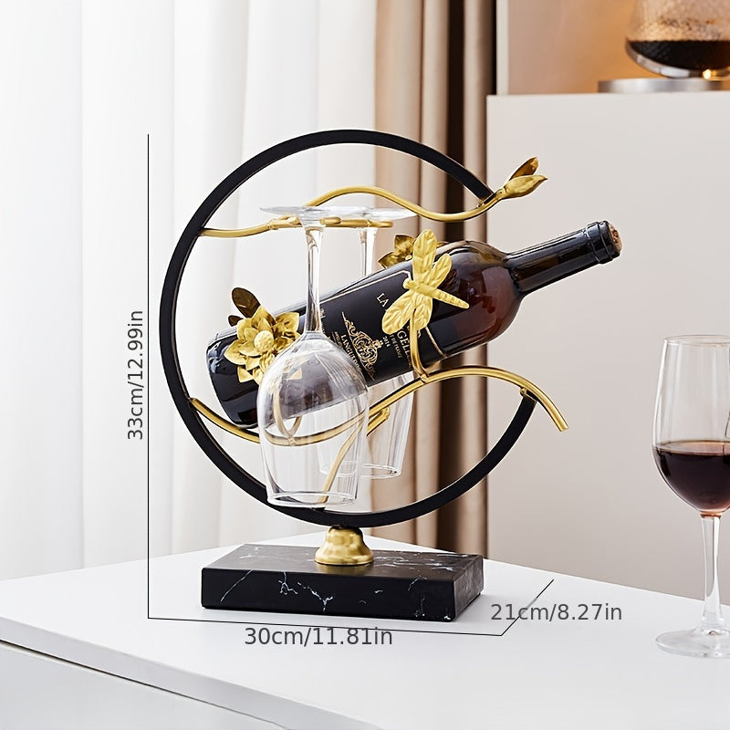 1 peça elegante para decoração de porta-vinhos de lótus