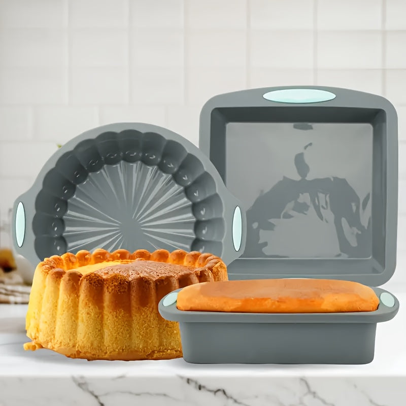 Formas para assar em silicone e antiaderentes - Conjunto de 5 peças