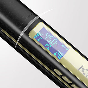 Alisador de Cabelo profissional Kipozi -  aquecimento instantâneo de ferro plana 2 em 1 modelador de cabelo display digital lcd - Magazzino-di-Mario