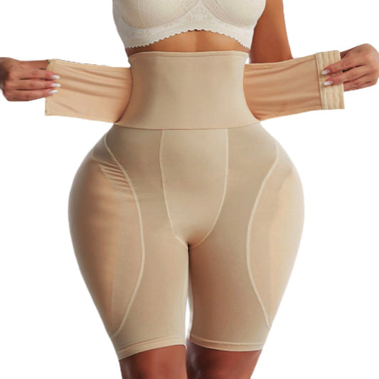 Cinta Modeladora pós-parto cintura alta com levantador falso