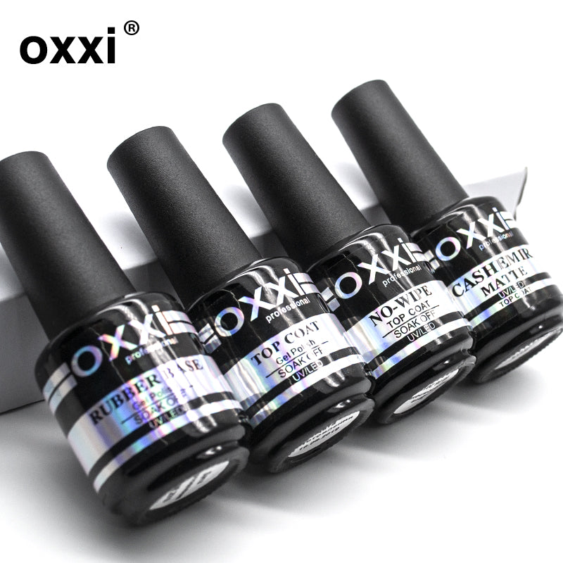 Verniz de veludo mate para unhas Oxxi-novo , semipermanente, gel uv, híbrido, arte de unha, base de borracha e led fosco - Magazzino-di-Mario