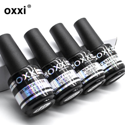 Verniz de veludo mate para unhas Oxxi-novo , semipermanente, gel uv, híbrido, arte de unha, base de borracha e led fosco - Magazzino-di-Mario