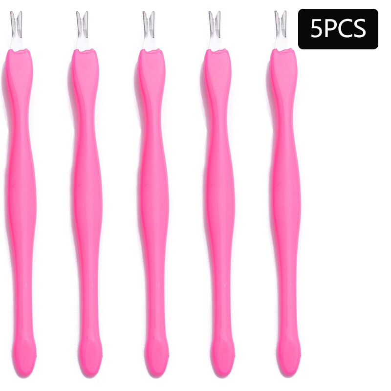 Removedor de pele morta - 10/5 peças-  arte do prego garfo cutícula - removedor nipper - empurrador trimmer - pedicure unhas de aço inoxidável - Magazzino-di-Mario