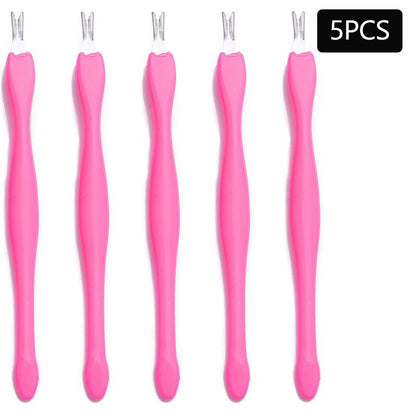 Removedor de pele morta - 10/5 peças-  arte do prego garfo cutícula - removedor nipper - empurrador trimmer - pedicure unhas de aço inoxidável - Magazzino-di-Mario
