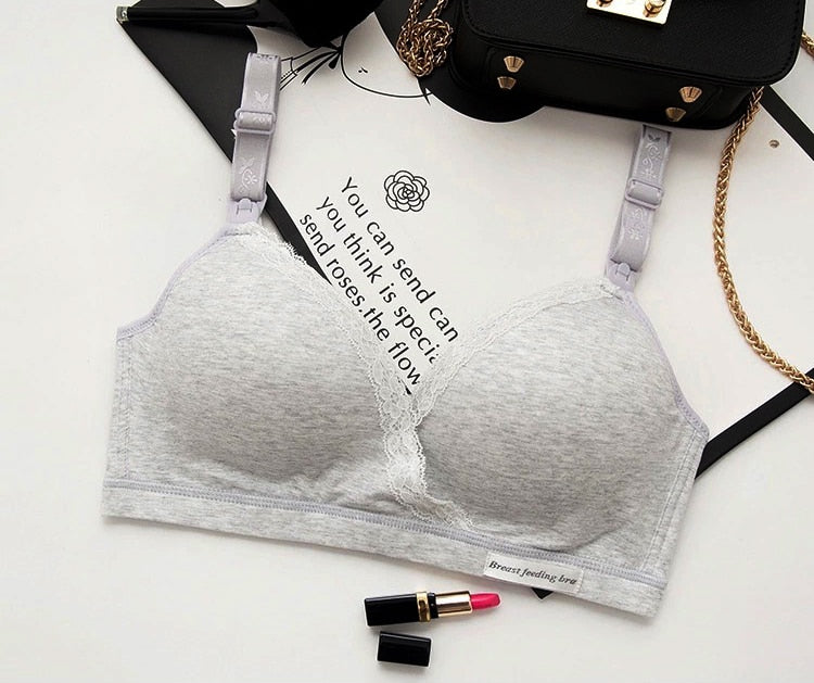 Sutiã sem costura para amamentação para grávidas