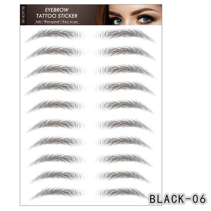 Adesivos sobrancelha 8 peças - 6d sobrancelha tatuagens - transferência de água adesivos - impermeável - Magazzino-di-Mario