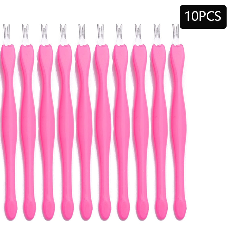 Removedor de pele morta - 10/5 peças-  arte do prego garfo cutícula - removedor nipper - empurrador trimmer - pedicure unhas de aço inoxidável - Magazzino-di-Mario
