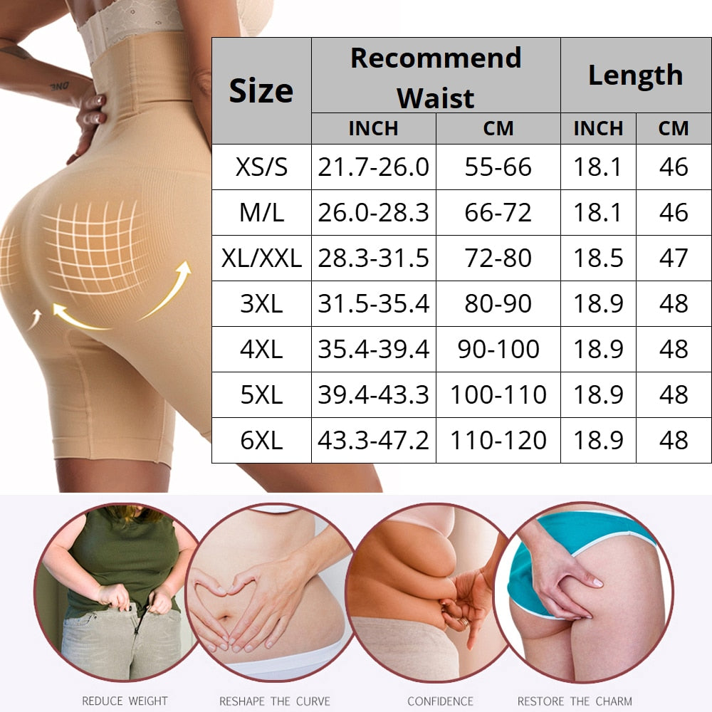 Cinta Modeladora CXZD formador de cintura alta, shaper barriga, levanta bumbum, cinta calcinha - Magazzino-di-Mario