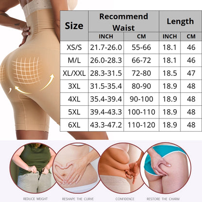 Cinta Modeladora CXZD formador de cintura alta, shaper barriga, levanta bumbum, cinta calcinha - Magazzino-di-Mario