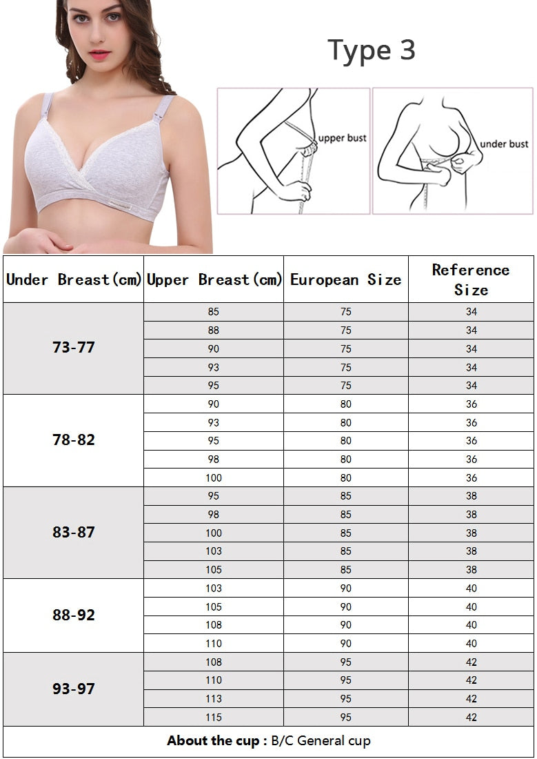 Sutiã amamentação respirável para grávidas