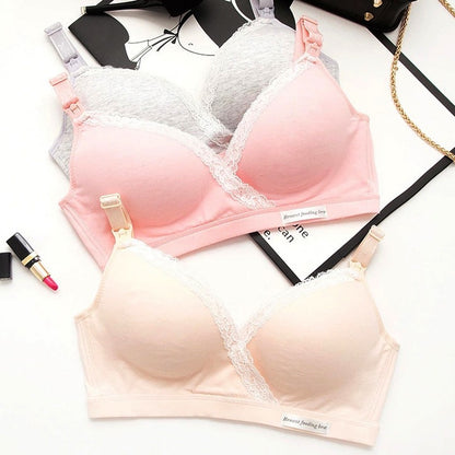 Sutiã sem costura para amamentação para grávidas