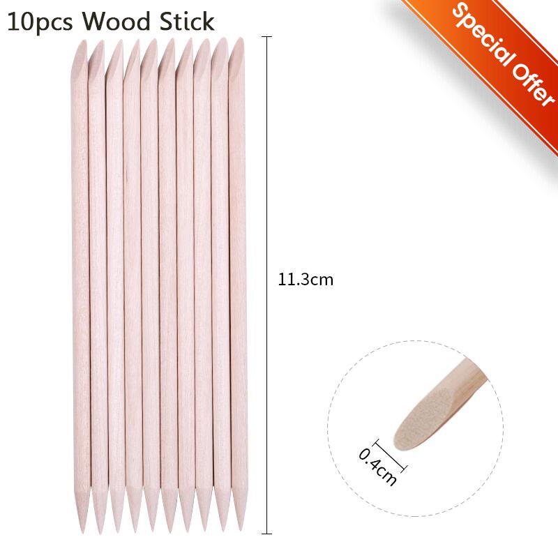 Removedor de pele morta - 10/5 peças-  arte do prego garfo cutícula - removedor nipper - empurrador trimmer - pedicure unhas de aço inoxidável - Magazzino-di-Mario