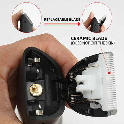 Aparador de Virilha elétrica para homem - aparador de pelos pubianos - aparador de pelos corpo - recarregável barbeador navalha - Magazzino-di-Mario