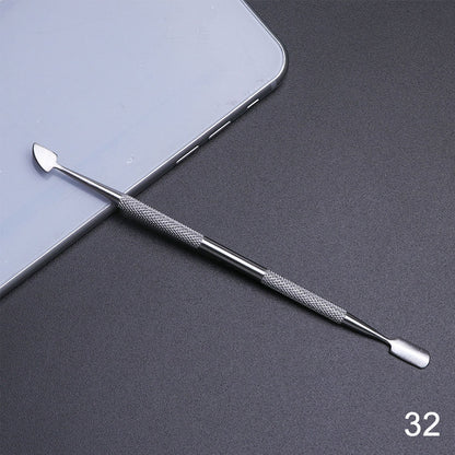 Removedor de cutículas de extremidade 1 peça - dupla unhas empurrador  pedicure aço inoxidável - Magazzino-di-Mario