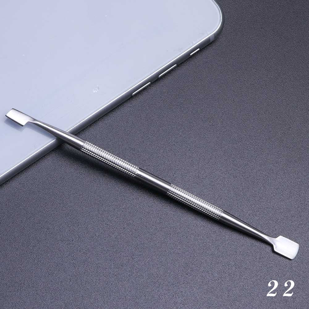 Removedor de cutículas de extremidade 1 peça - dupla unhas empurrador  pedicure aço inoxidável - Magazzino-di-Mario