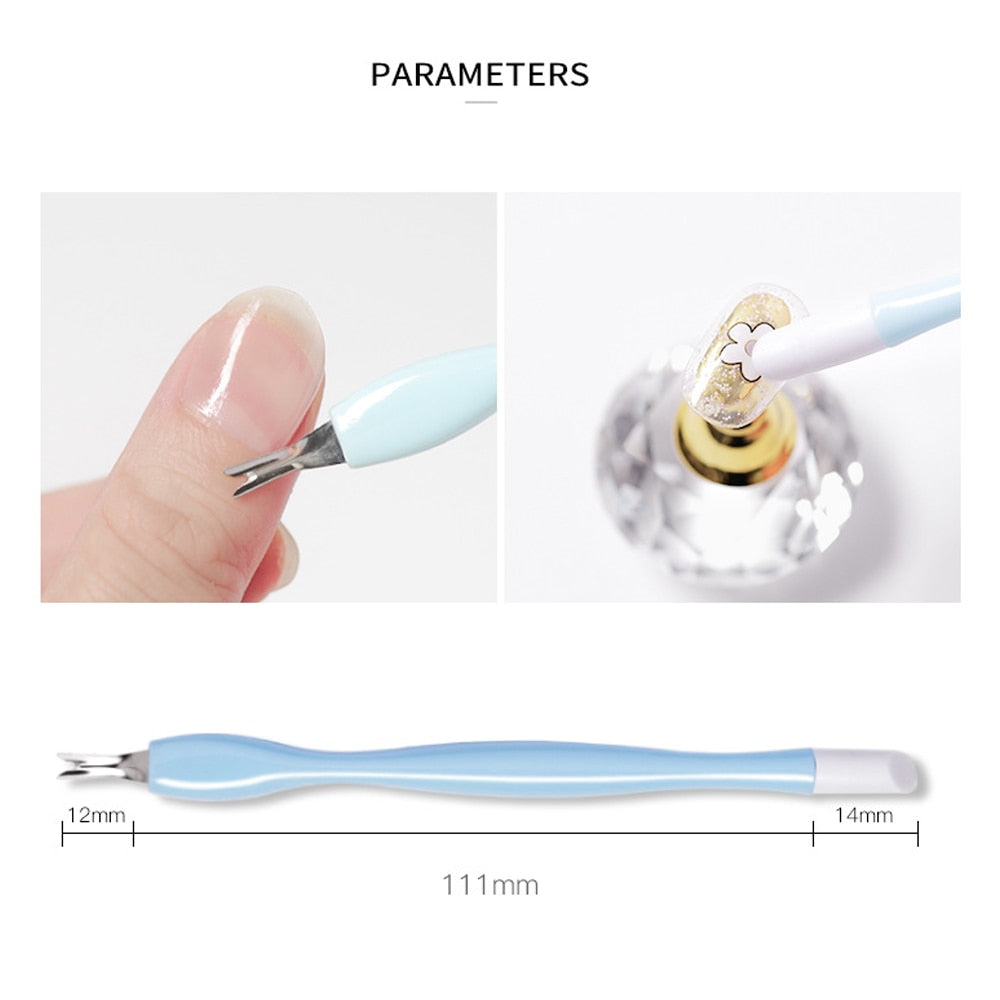 Removedor de pele morta - 10/5 peças-  arte do prego garfo cutícula - removedor nipper - empurrador trimmer - pedicure unhas de aço inoxidável - Magazzino-di-Mario