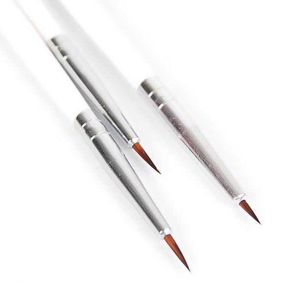 Caneta uv gel pincéis de pintura - caneta manicure - 3 peças francês listra forro da arte do prego - conjunto de escova 3d - dicas listras de linha - Magazzino-di-Mario